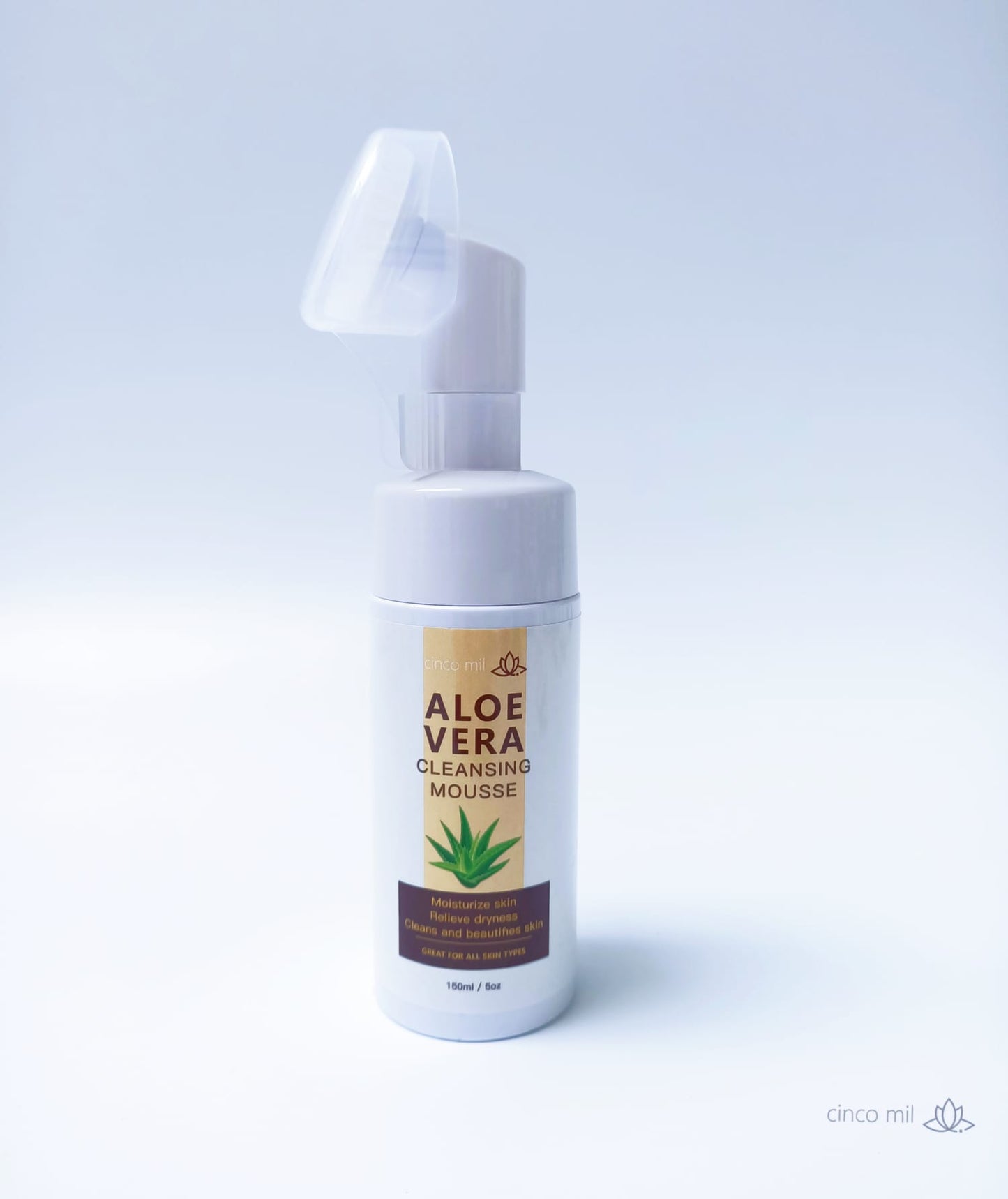 Aloë vera facewash met borstel